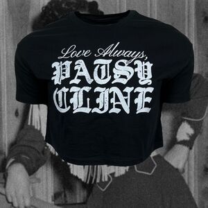 Cult Of Cult Patsy Cline Love Always Crop Top T-Shirt